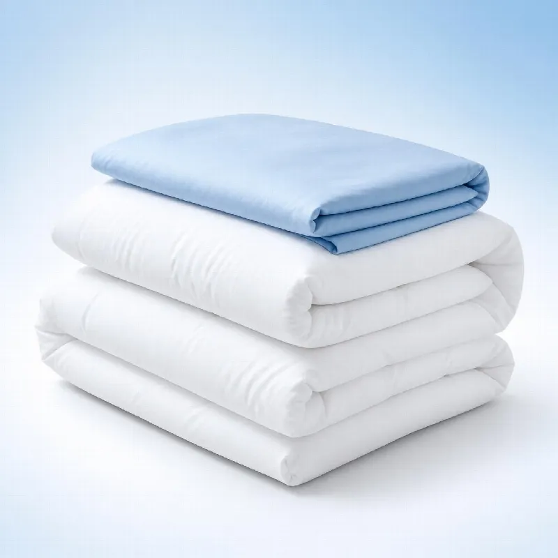 Duvet prepared for cleaning service