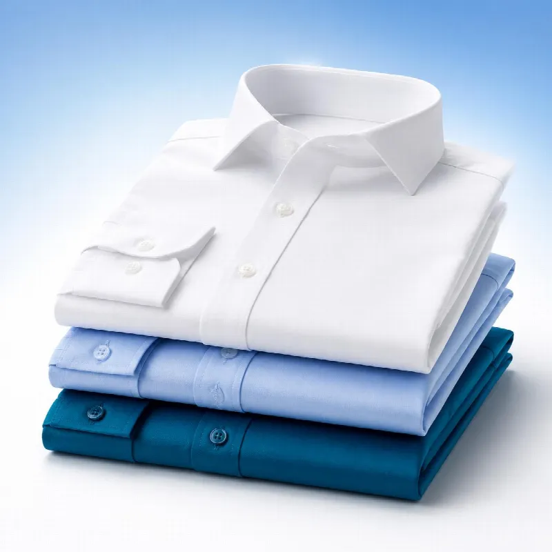 Shirts prepared for garment cleaning service