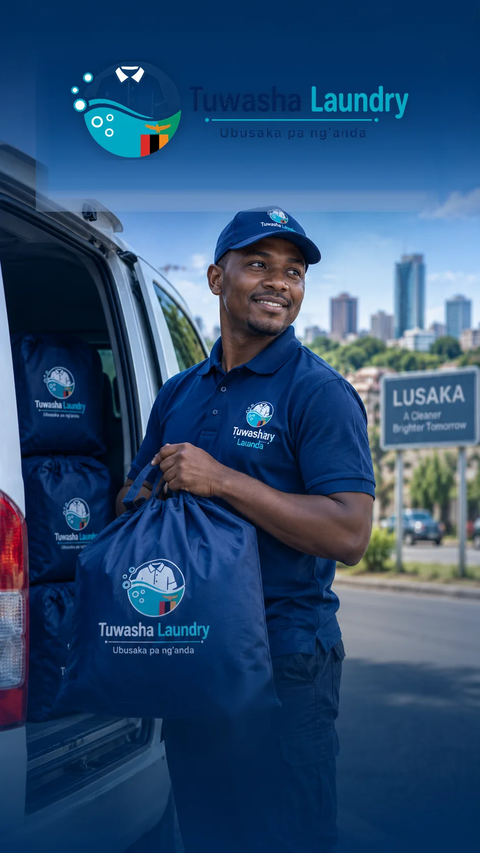 Tuwasha driver preparing a collection
